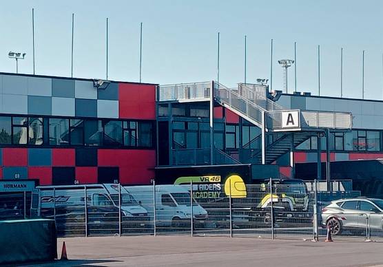 I camion di Marco Bezzecchi e dell’Academy VR46 al Misano World Circuit