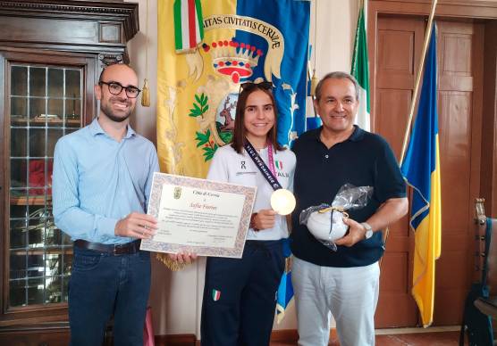 Marcia, l’omaggio di Cervia alla campionessa europea Sofia Fiorini: “Per me è una seconda casa, ci vengo sempre in vacanza”
