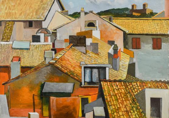 Renato Guttuso “Tetti a Roma”