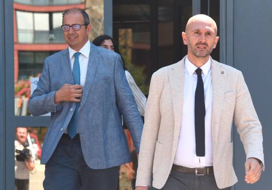 Riario Fabbri e Andrea Guidi, legali di Louis Dassilva (Migliorini)