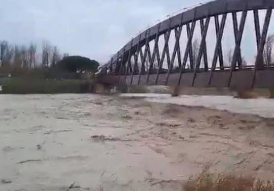 Il Marecchia questa mattina a Rimini