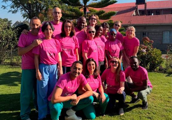 Il team internazionale che ha operato in Kenya