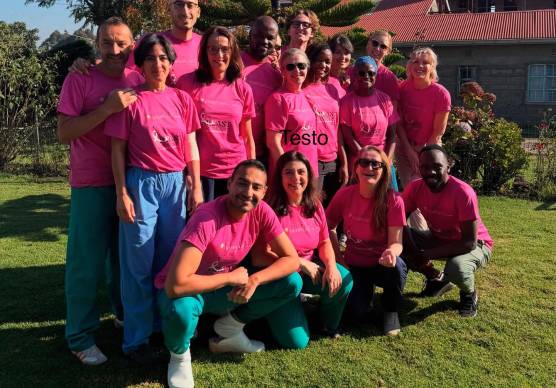 Il team internazionale che ha operato in Kenya