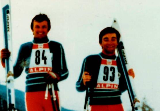 A lato, Giorgio Cecchetti (col pettorale numero 84) e Maurizio Battistini.