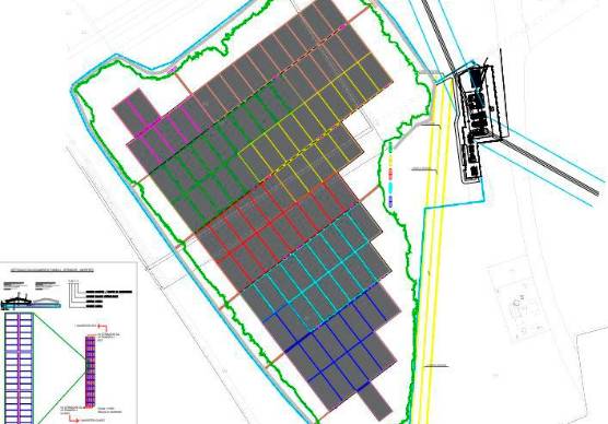 Il layout dell’impianto della Cava Manzona