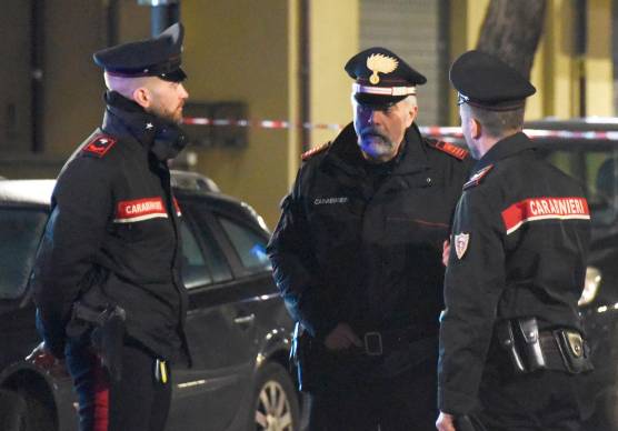 Al centro, il maresciallo Luciano Masini