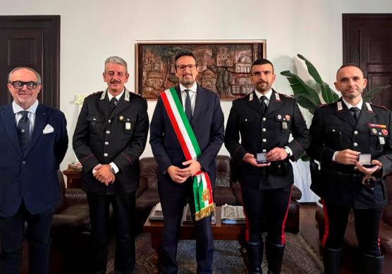 Da sinistra: Fusignani, Trezza, Barattoni, Buccarello e Lo Mele