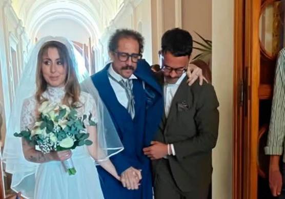 Igor Protti il giorno del matrimonio della figlia