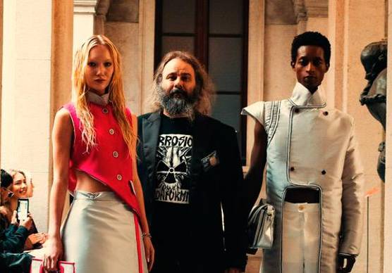 Daniele Zafferani con i suoi modelli