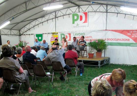 Una vecchia festa del Pd a Rimini