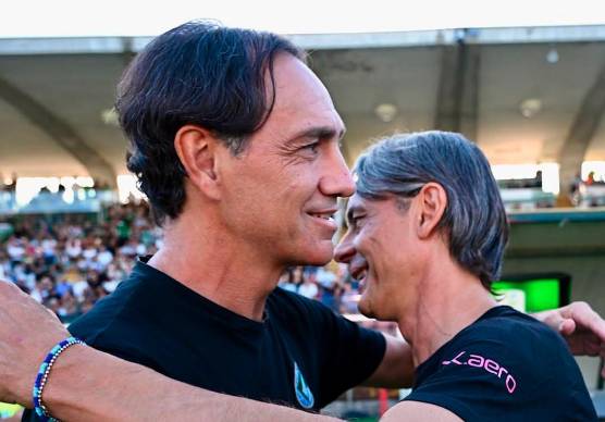 Alessandro Nesta, tecnico dell’Avellino, e Filippo Inzaghi, allenatore del Palermo (foto usavellino1912.com)
