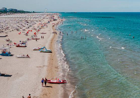 La spiaggia di Rimini