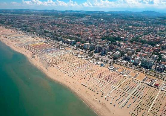 La spiaggia di Rimini