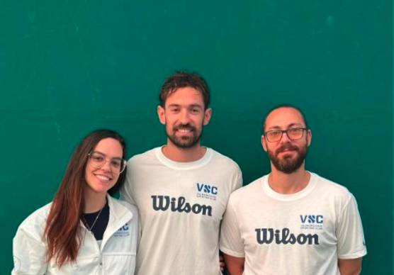 Lo staff tecnico dello Sporting Club Valmarecchia: Samantha Casadei, Tomas Montironi e Davide Campana