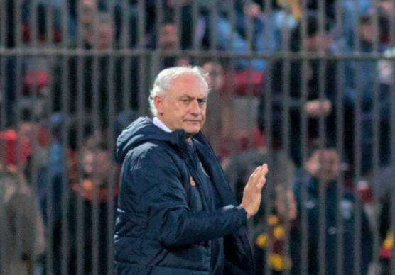 L’allenatore giallorosso Andrea Mandorlini (Fiorentini)