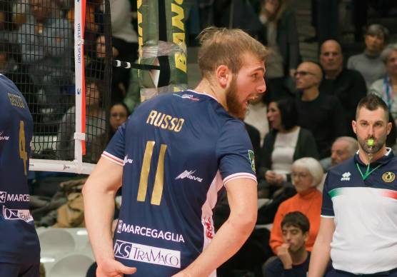 Il palleggiatore della Consar, Antonino Russo foto massimo fiorentini