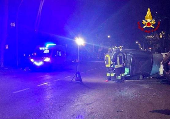 Forlì, carambola tra sei auto: due feriti
