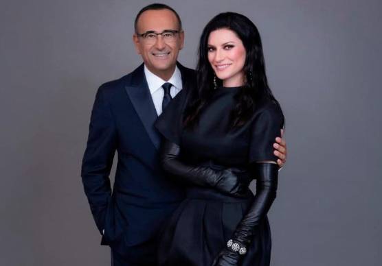 Carlo Conti e Laura Pausini (instagram @laurapausini)