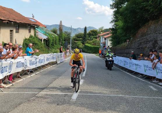 Sopra la vittoria di Matteo Baldacci nella gara disputata a Cellio nel vercellese e la festa della Fiumicinese