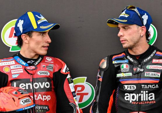 Marc Marquez e Marco Bezzecchi entrambi contrariati a fine gara