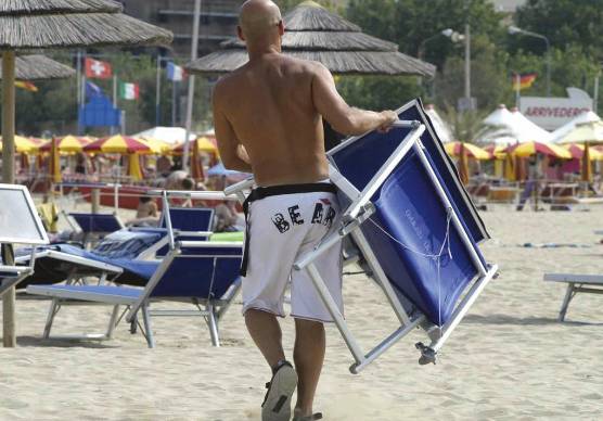Bagnino in spiaggia, foto di repertorio