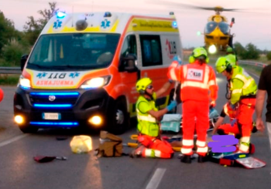L’incidente di via Canala FOTO MASSIMO FIORENTINI