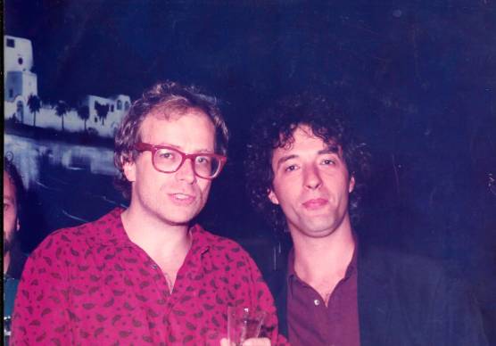 Riondino e Ghezzi a Bellaria, al Pjazza, nel 1989. Ghezzi indossa la camicia di Riondino