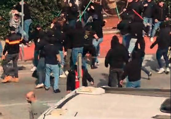 Gli scontri di sabato sulla via Emilia