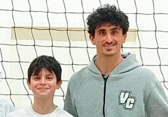 Mathias Tonti e l’allenatore Matteo Bellomo