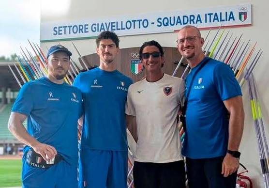 Giovanni Frattini con Michele Fina, Nicola Ciotti e Antonio Fent