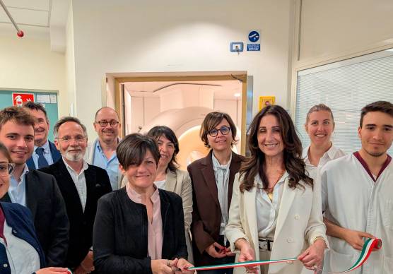 L’inaugurazione della speciale risonanza magnetica, completamente rinnovata nelle tecnologie
