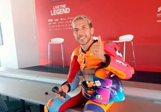 Andrea Migno soddisfatto dopo la gara