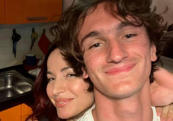 Evan Oscar Delogu con la sorella Andrea