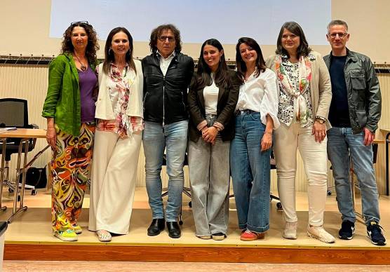I protagonisti del progetto “Sento quindi sono” realizzato al liceo classico di Lugo