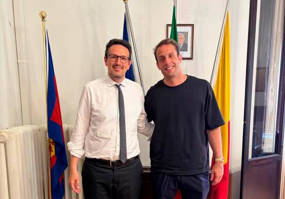 Il sindaco Barattoni con il presidente Cipriani
