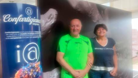 Marino Cuni con Cristiana Suzzi di Confartigianato Cesena