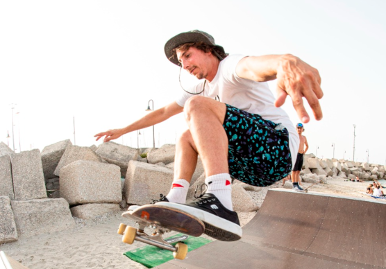 Alessandro Pistocchi sullo skate.