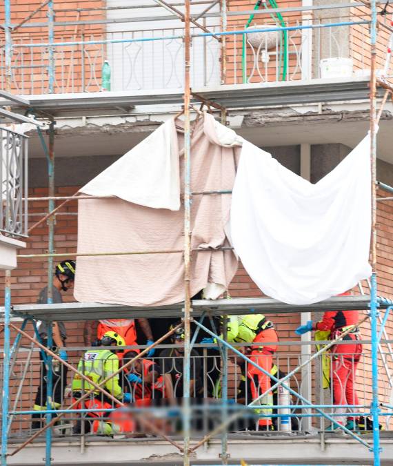 I soccorsi intervenuti sul luogo dell’infortunio mortale sul lavoro (Migliorini)