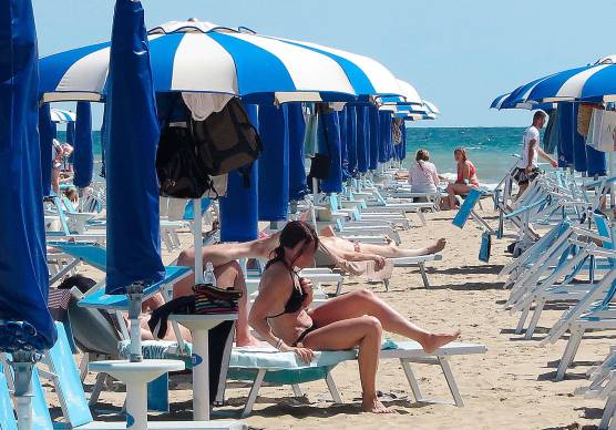 La spiaggia di Rimini