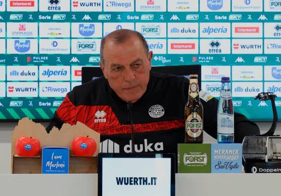 Fabrizio Castori oggi in conferenza stampa