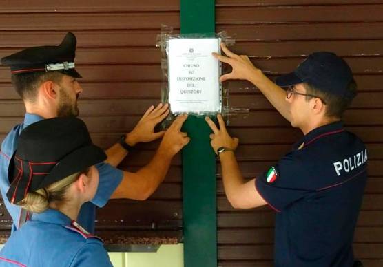 Castel San Pietro, il questore chiude un bar per 10 giorni per motivi di sicurezza