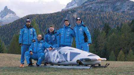 A Cortina inizia l'avventura di Lorenzo Bilotti e dell'Italia di bob a 4
