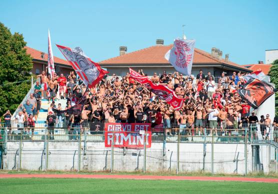 I tifosi del Rimini in trasferta a Santarcangelo