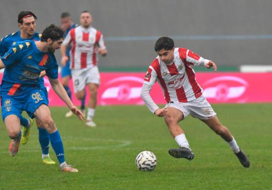 L’attaccante biancorosso Valentino Coveri (foto FABIO BLACO)