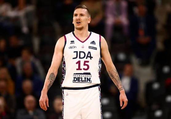 L’ala piccola slovena Gregor Hrovat, nuovo obiettivo della Dole, con la casacca del Jda Dijon