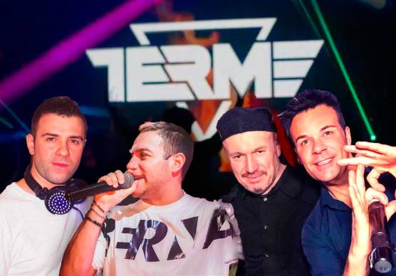 I deejay alla consolle del Terme Club