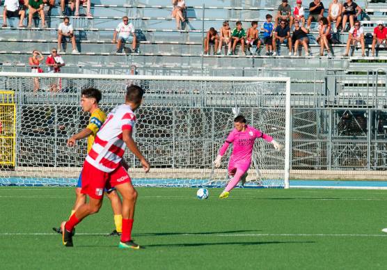 Il portiere biancorosso Edoardo Roberto foto TOMMASO MOROSETTI