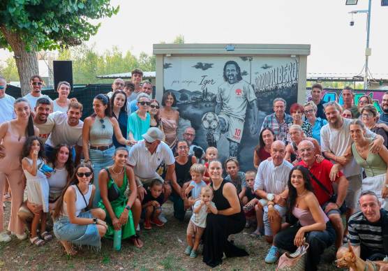 Rimini, un murale dedicato a Igor Protti al Parco degli Artisti