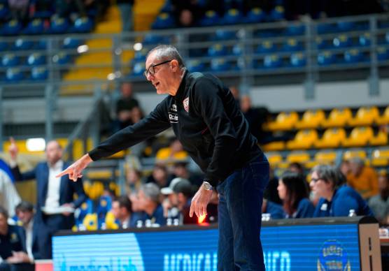 Il tecnico biancorosso Sandro Dell’Agnello (Giulia Serafini)