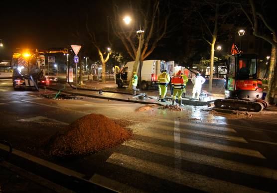 L’allarme è scattato attorno alla mezzanotte (foto Fiorentini)
